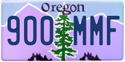 OR license plate 900MMF