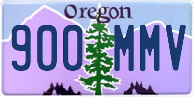 OR license plate 900MMV