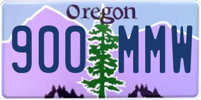 OR license plate 900MMW