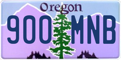 OR license plate 900MNB