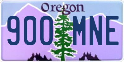 OR license plate 900MNE