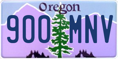 OR license plate 900MNV