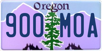 OR license plate 900MOA