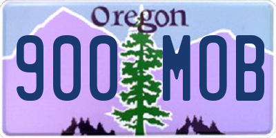 OR license plate 900MOB