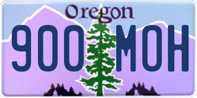 OR license plate 900MOH