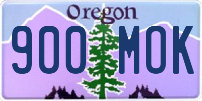 OR license plate 900MOK