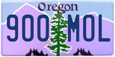 OR license plate 900MOL