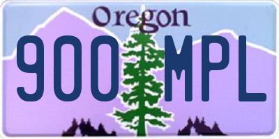 OR license plate 900MPL