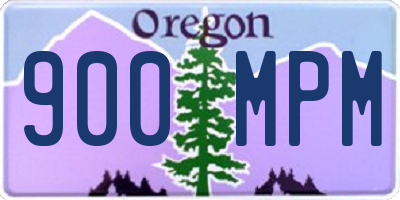 OR license plate 900MPM