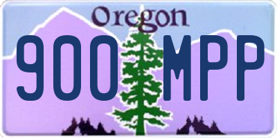 OR license plate 900MPP