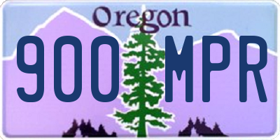 OR license plate 900MPR