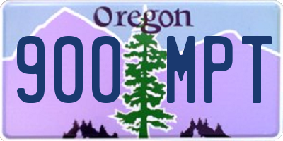 OR license plate 900MPT