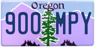 OR license plate 900MPY