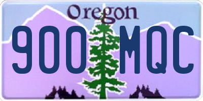 OR license plate 900MQC