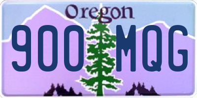 OR license plate 900MQG