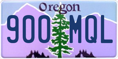 OR license plate 900MQL