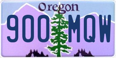 OR license plate 900MQW