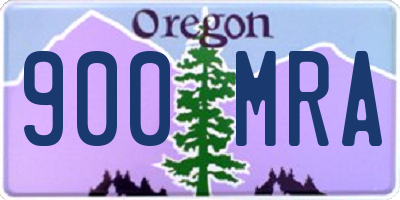 OR license plate 900MRA