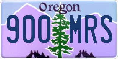 OR license plate 900MRS