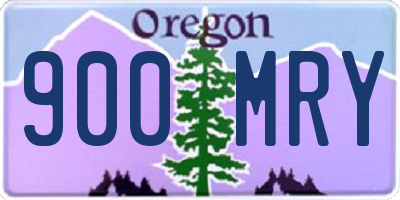 OR license plate 900MRY