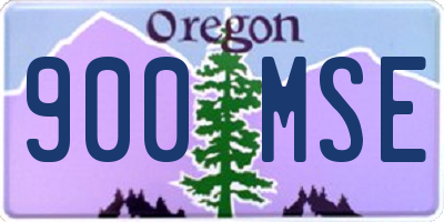 OR license plate 900MSE