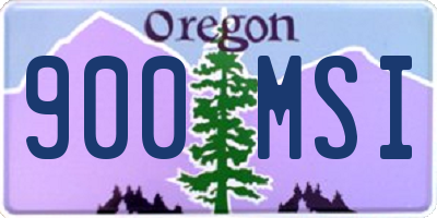 OR license plate 900MSI