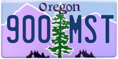 OR license plate 900MST