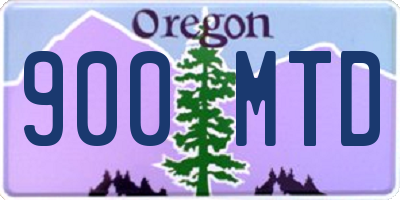 OR license plate 900MTD