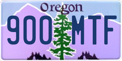 OR license plate 900MTF
