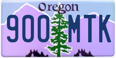 OR license plate 900MTK
