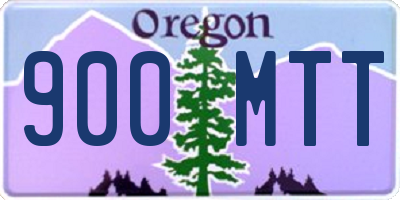 OR license plate 900MTT