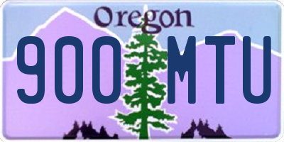 OR license plate 900MTU