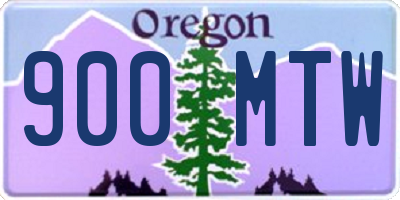 OR license plate 900MTW