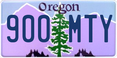 OR license plate 900MTY