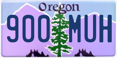 OR license plate 900MUH