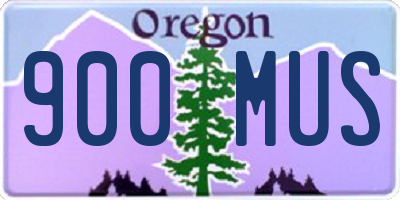 OR license plate 900MUS