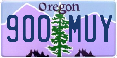 OR license plate 900MUY