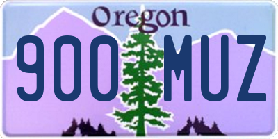 OR license plate 900MUZ