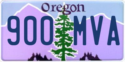 OR license plate 900MVA