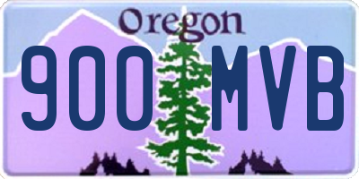 OR license plate 900MVB