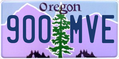 OR license plate 900MVE