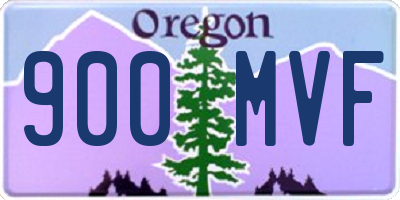OR license plate 900MVF