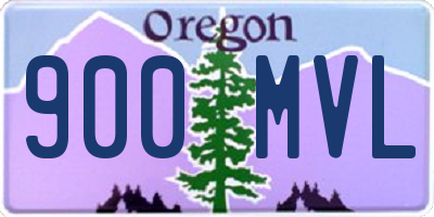 OR license plate 900MVL