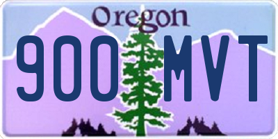 OR license plate 900MVT