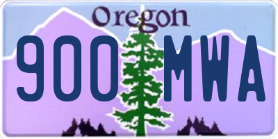 OR license plate 900MWA