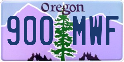 OR license plate 900MWF