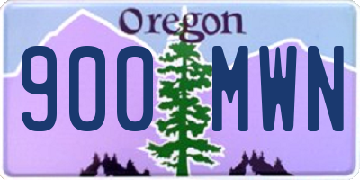 OR license plate 900MWN