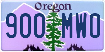 OR license plate 900MWO