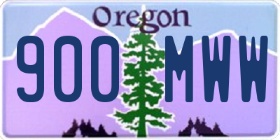 OR license plate 900MWW