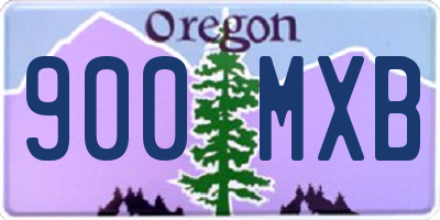 OR license plate 900MXB